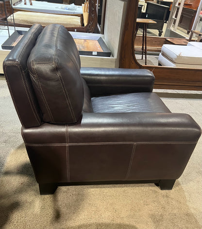 Brown Leather Armchair