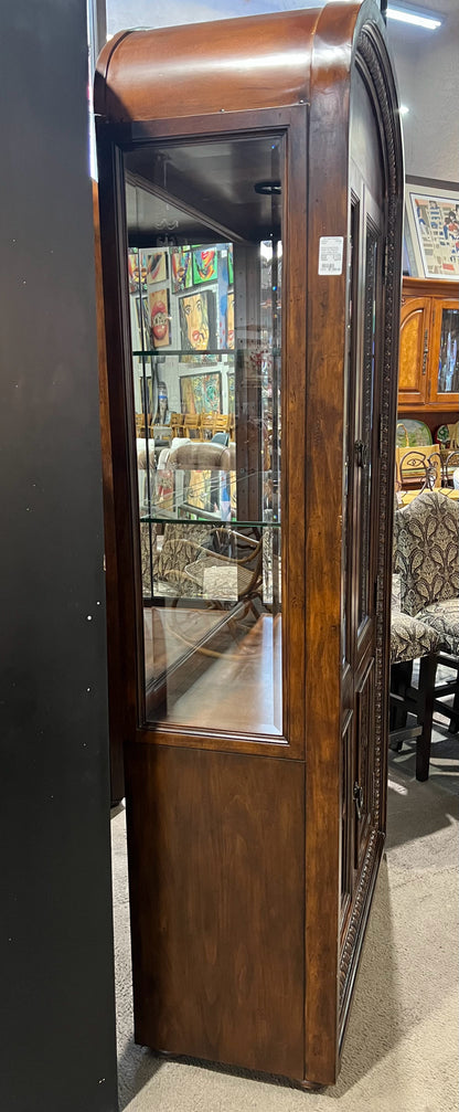 4 Door Arched Top Darkwood Cabinet