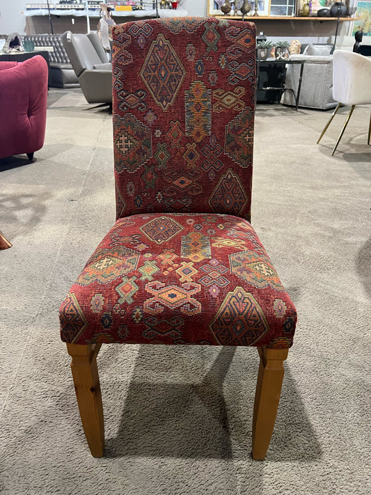 Pier 1 Red Multi Tapestry Chair