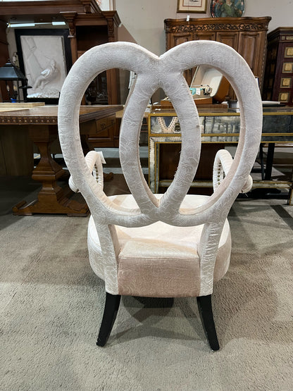 Floral Fabric Ribbon Arm Chair