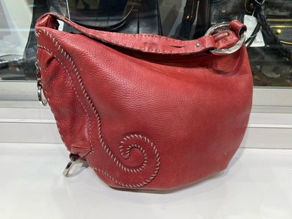 Fendi Red Leather Shoulder Bag