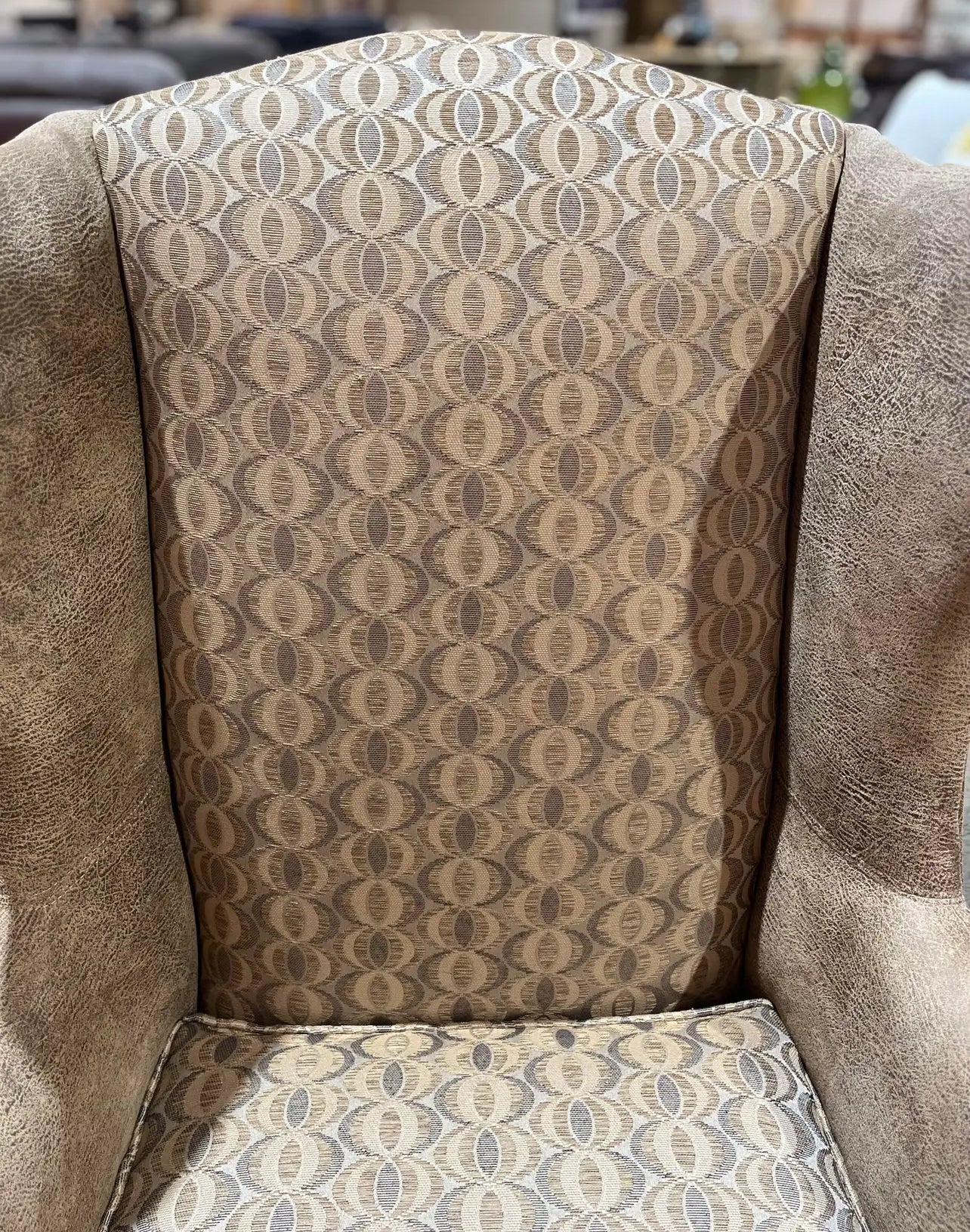 Heckman Brown Wingback Chair