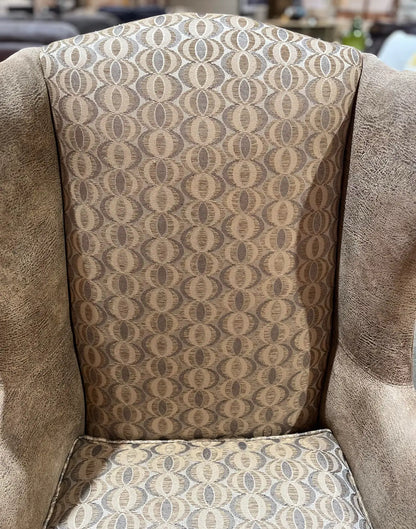 Heckman Brown Wingback Chair
