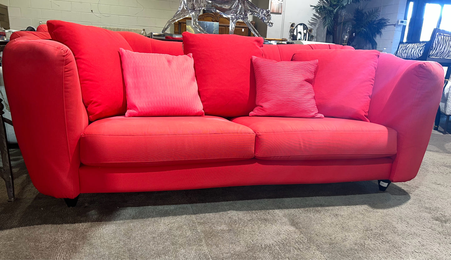 Red Fabric Sofa