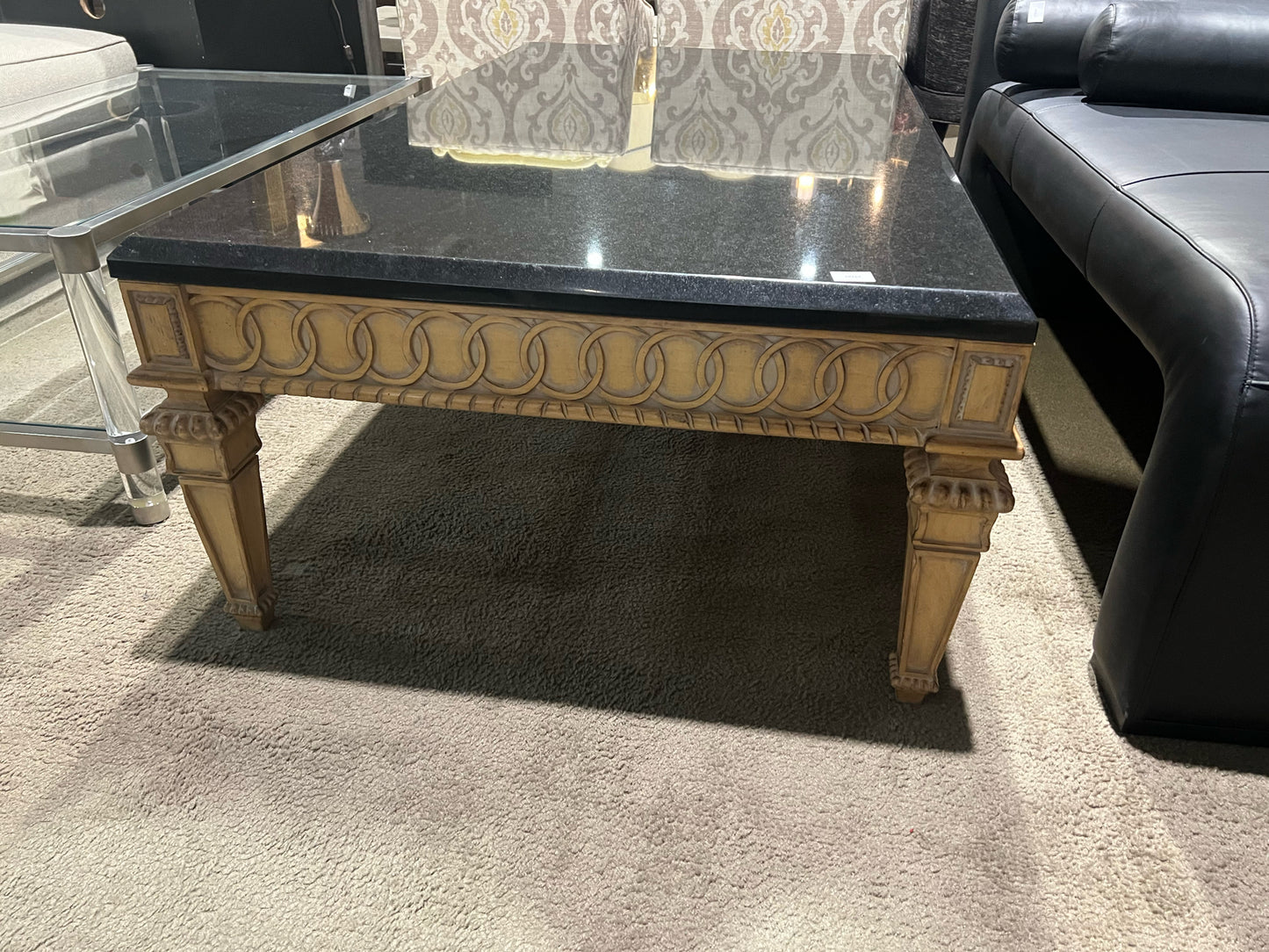 Kreiss Black Marble Table