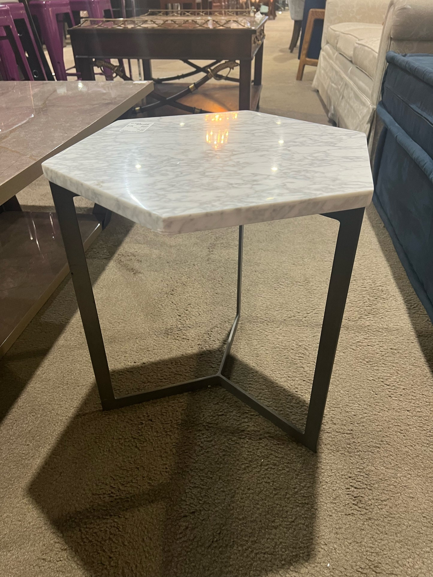 West Elm White Side Table