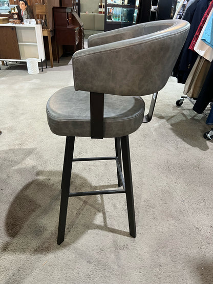 Amisco Vegan Leather Grisom Bar Stool