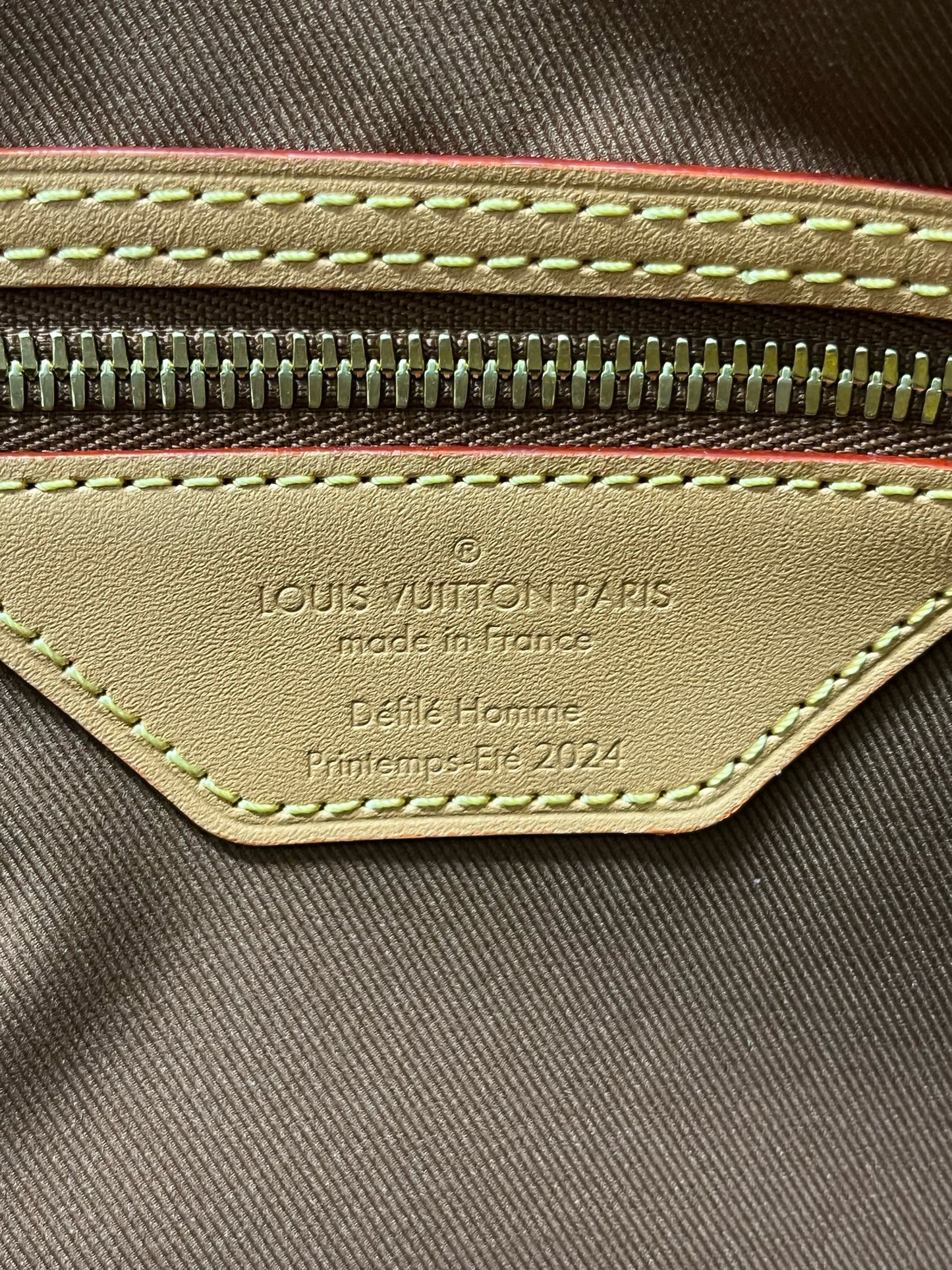 Louis Vuitton Yellow Monogram Damier Pop "Bandouliere" Duffel Bag