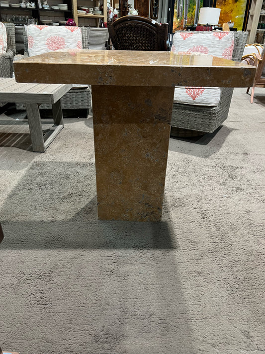 Stone International Chrome Stone Table