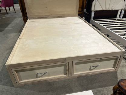 Queen 6 Drawer Wood Bed