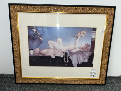 Framed Michael Parkes "Dawn" Painting