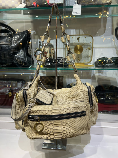 Chloe Beige Python Handbag