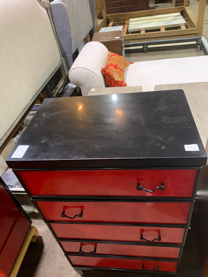 Kent Coffey Red & Black Asian Dresser
