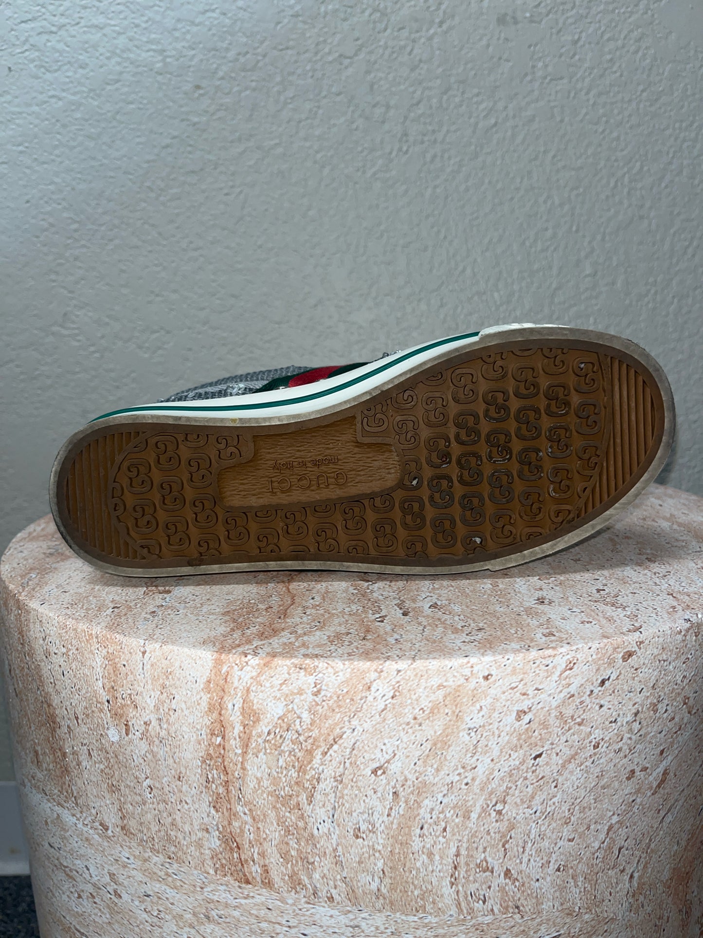 Gucci Silver Sequin Shoes