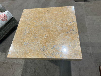 Stone International Chrome Stone Table