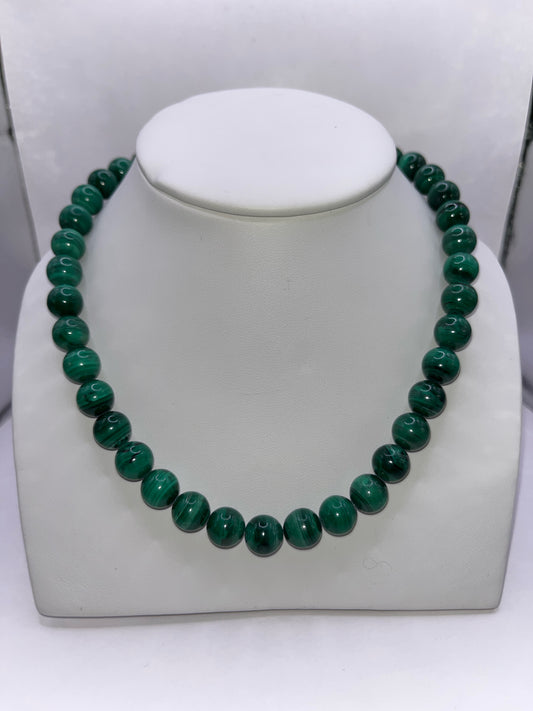 Malacite Bead Necklace