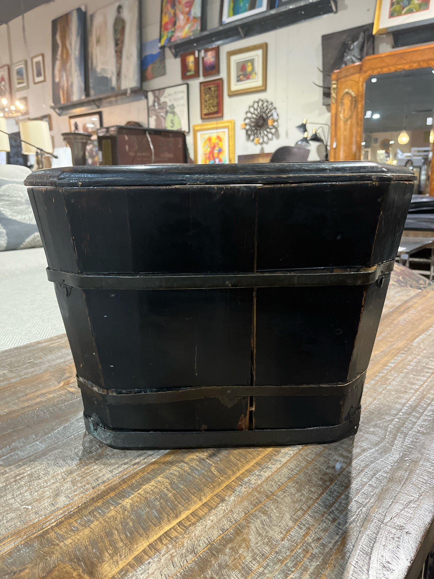 Antique Asian Style Box with Lid