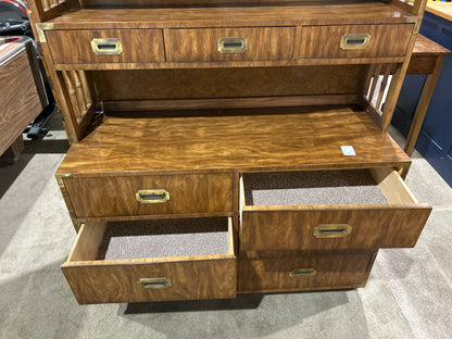 Dixie Furniture Wood  "Campaigner" Hutch Top Dresser