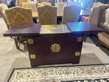 Dark Red Asian Tea Table