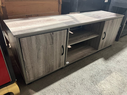 2 Door Grey Media Console
