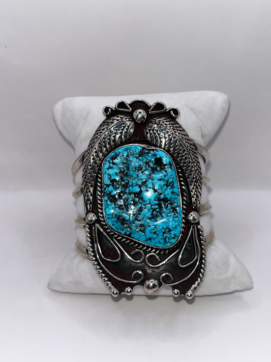 Native Style 925 Sterling Silver & Turquoise Bracelet