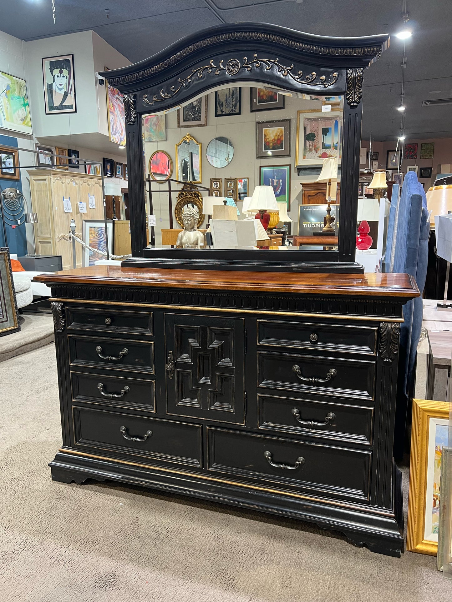 Black & Brown Dresser