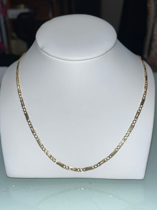 Figaro 14K YG Necklace/Chain