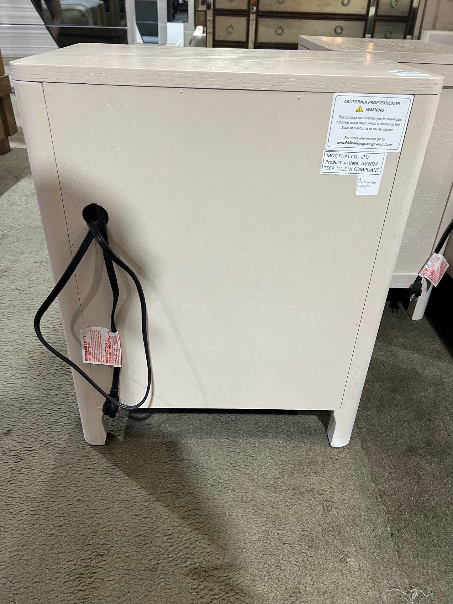 Lightwood  1 Drawer 1 Door Nightstand