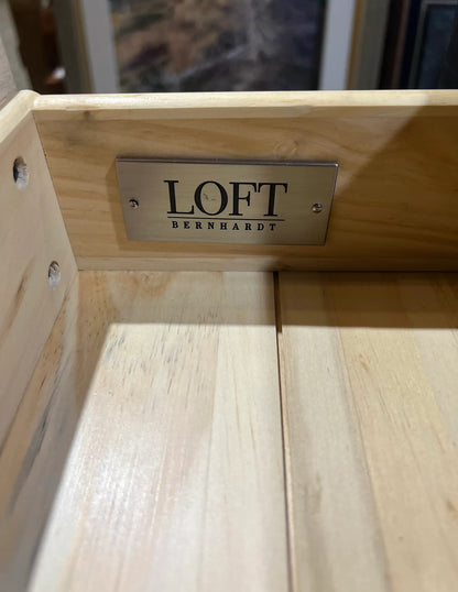 Bernhardt 8 Drawer Black Wood "Loft" Dresser