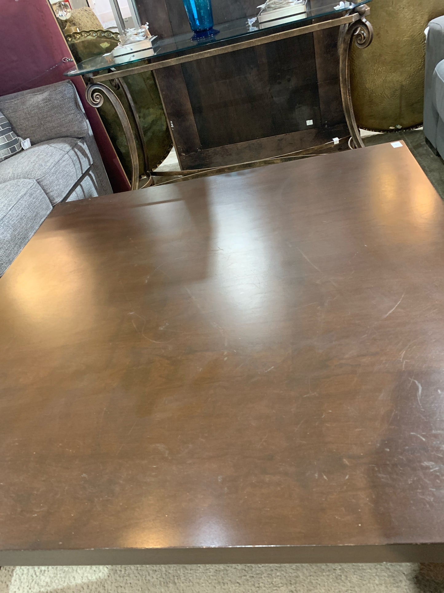 Large White Lacquered Coffee Table