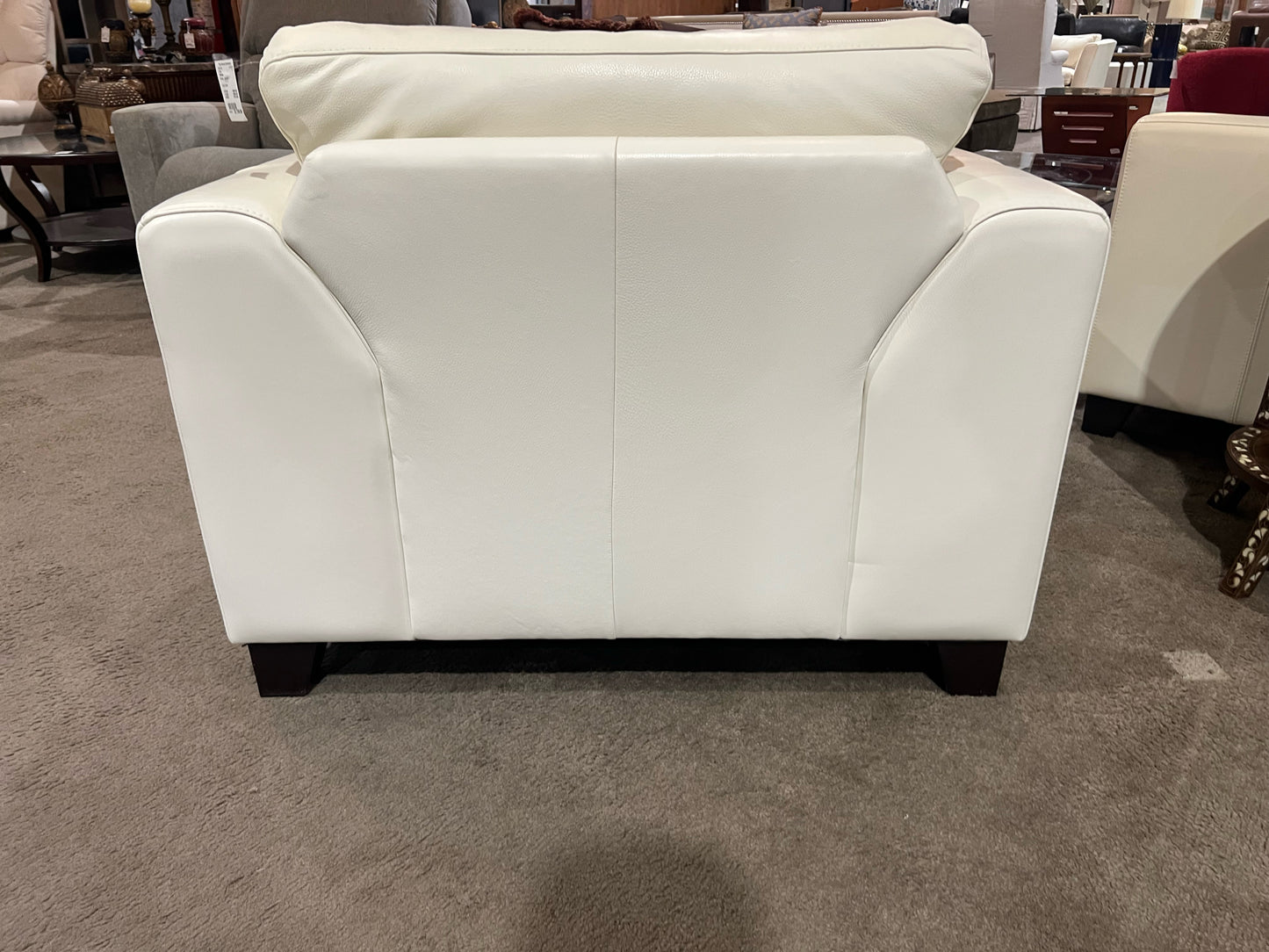Palliser White Leather Chair