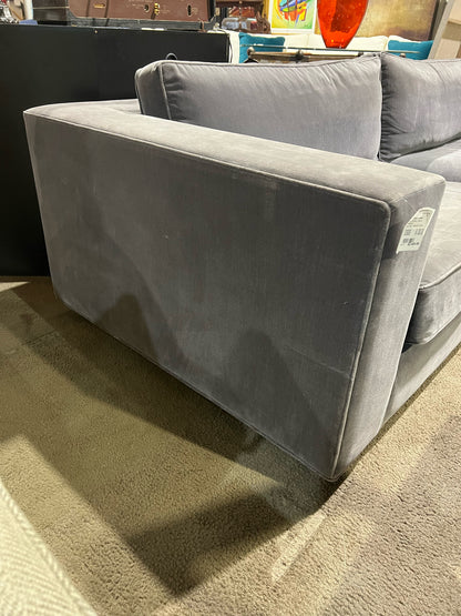 Restoration Hardware Modern Gray Fabric "Maddox" Sofa