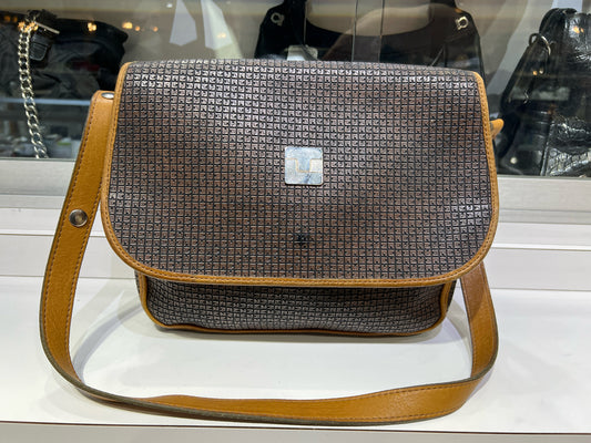 Ted Lapidus Brown Monogram Leather Purse