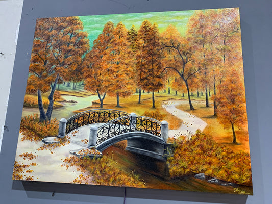 2025 Svetlana Rozenberg Original "Gold of Autumn" Oil & Acrylic Wall Art