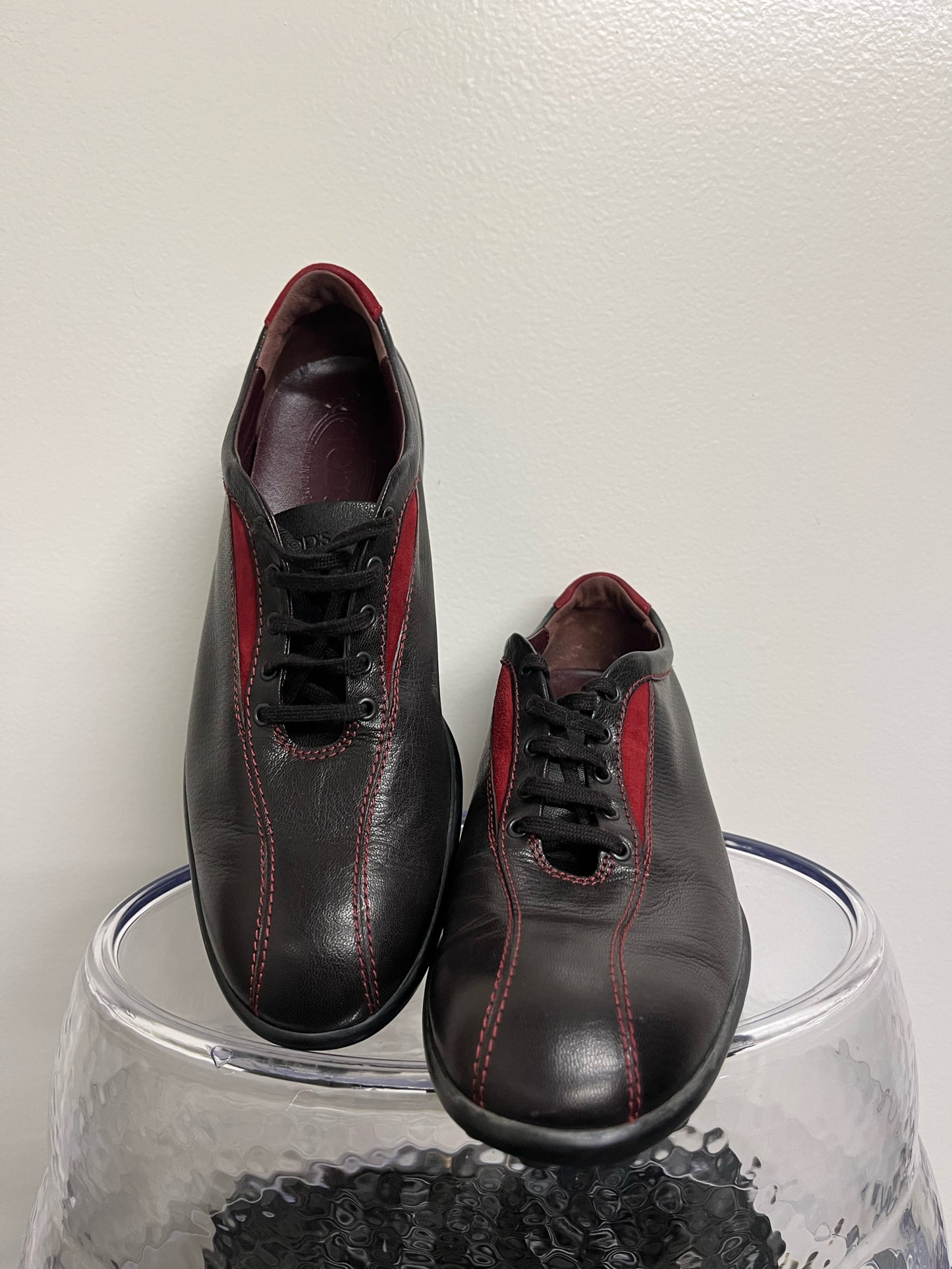 Tod's Brown & Red Driving Shoes