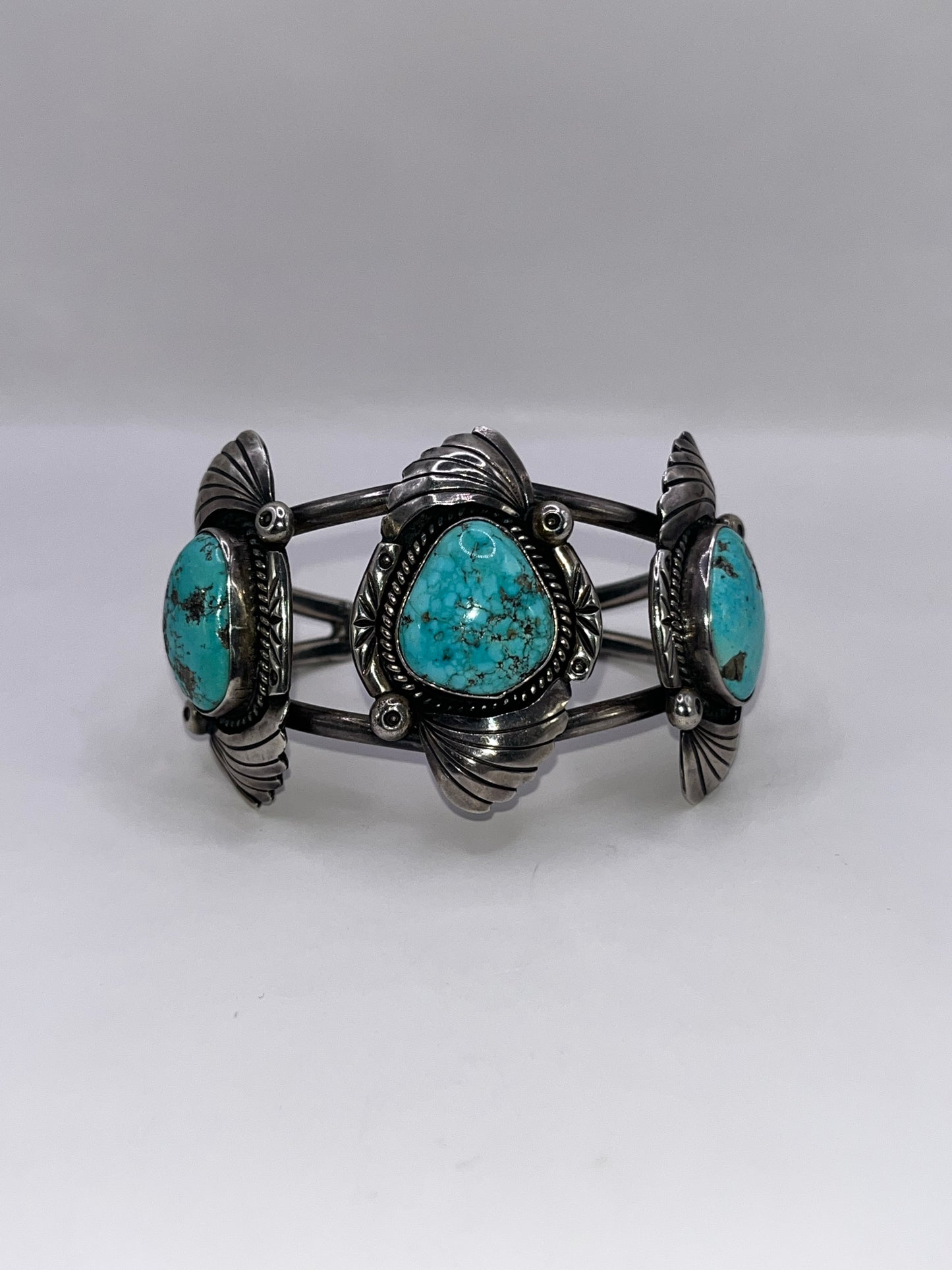 Native Style 925 Sterling Silver & Turquoise Bracelet