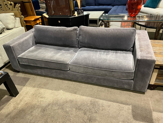 Restoration Hardware Modern Gray Fabric "Maddox" Sofa
