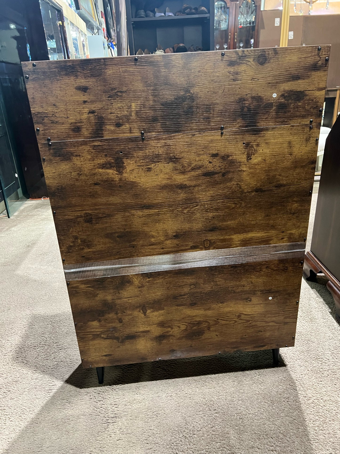 Small Wood Shoe Storage Cabinet