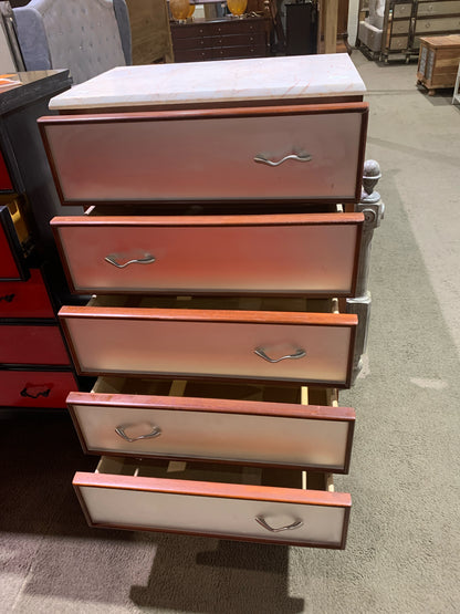 Kent Coffey White & Brown Asian Dresser