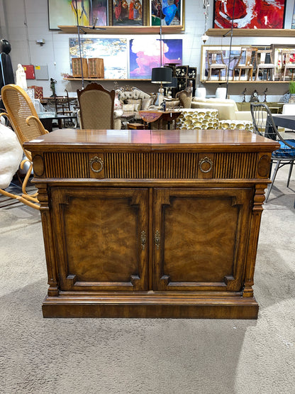 Drexel 1960's Louis XVI Mahogany Bar Cart
