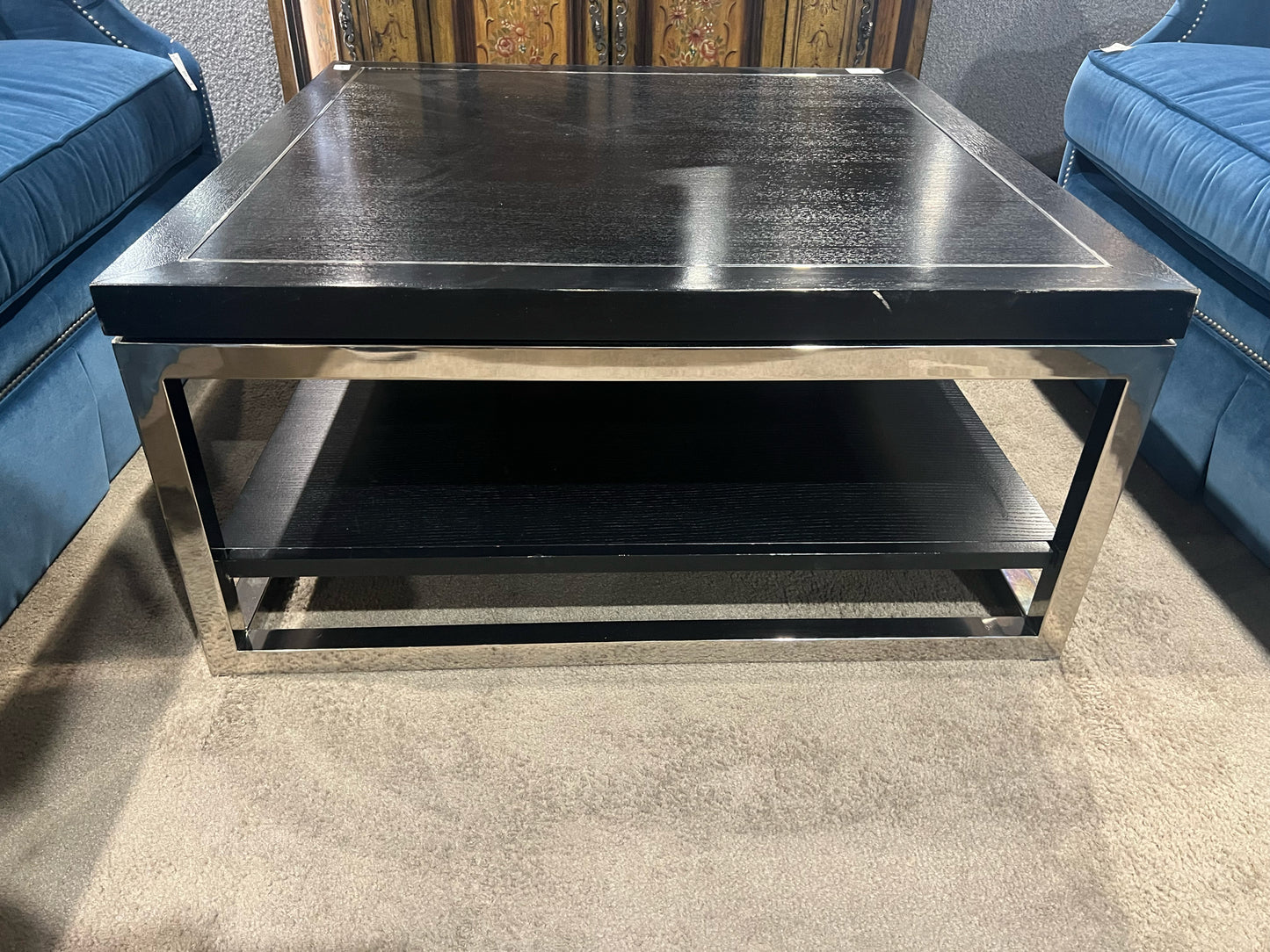 Lexington Black Chrome Coffee Table