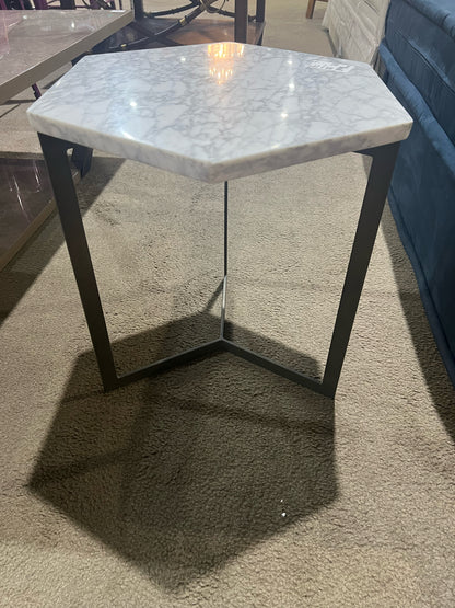 West Elm White Side Table