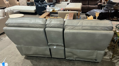 Superb Creations Sage Leather Electric Reclining Sofa