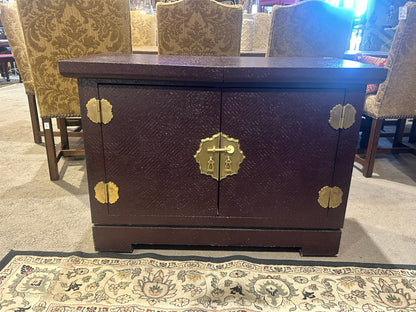 Dark Red Asian Tea Table