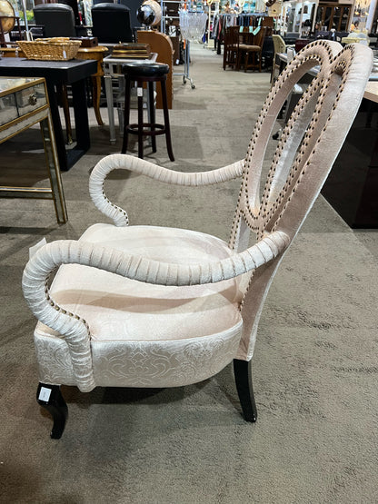 Floral Fabric Ribbon Arm Chair