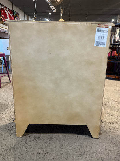Floral Motif Two Drawer Two Door Cabinet
