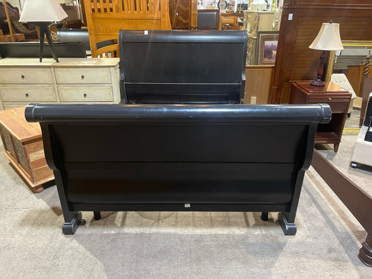 Baker Milling Road Queen Black Sleigh Bed