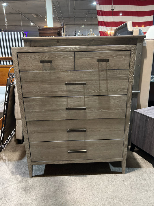 Universal Gray Wood Chest of Drawers