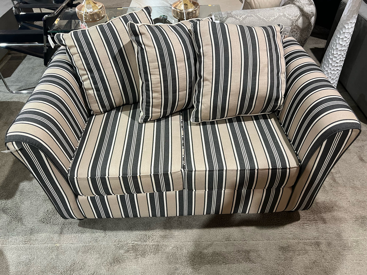 Black & White Loveseat