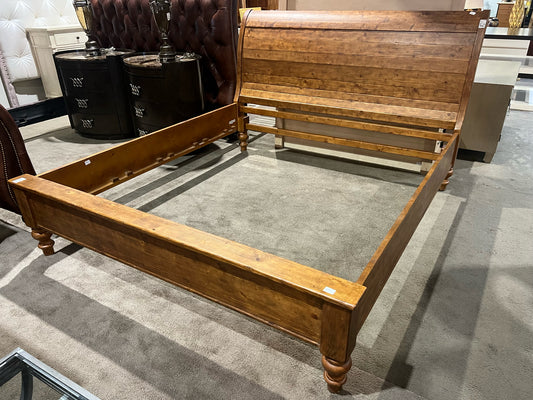 Pottery Barn Wood Eastern King Size "Kendal" Bed